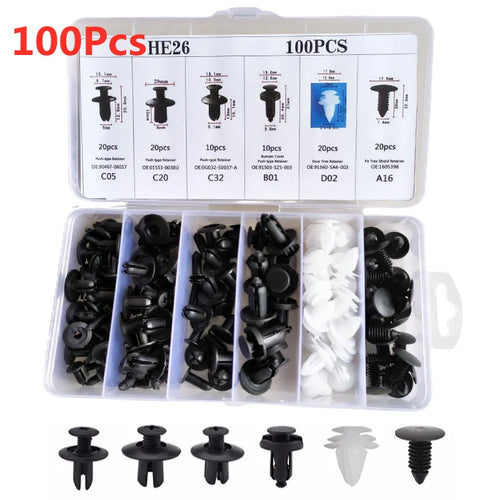 Auto Fastener Clip Car Fender Push Retainer Pin Rivets