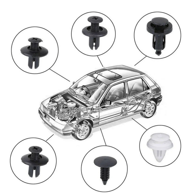 Auto Fastener Clip Car Fender Push Retainer Pin Rivets