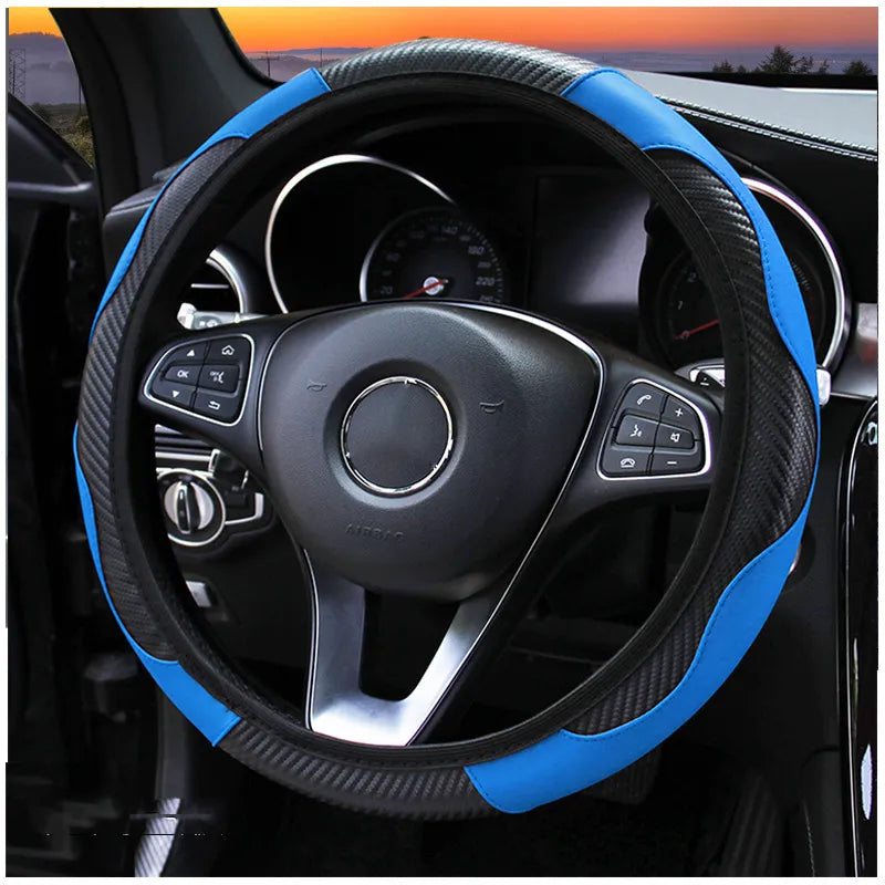 ParCar Color Carbon-Style Steering Wheel Cover