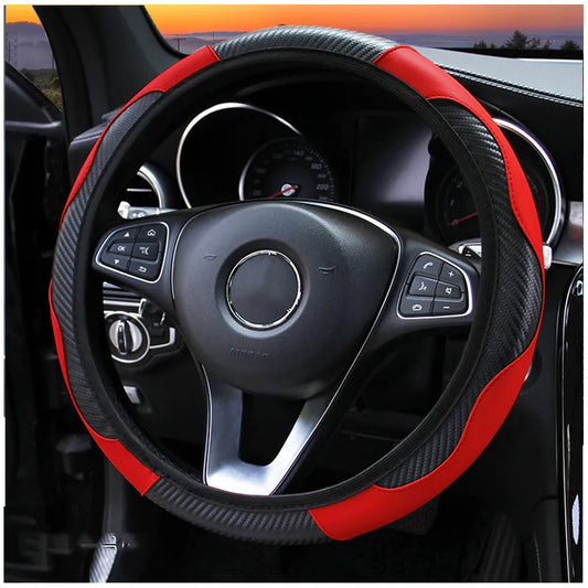 ParCar Color Carbon-Style Steering Wheel Cover